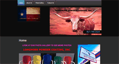 Desktop Screenshot of longhornpowdercoating.com