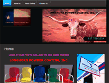 Tablet Screenshot of longhornpowdercoating.com